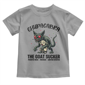 Chupacabra Toddler T Shirt The Goat Sucker Vintage Horror Cryptid Gift TS12 Sport Gray Print Your Wear