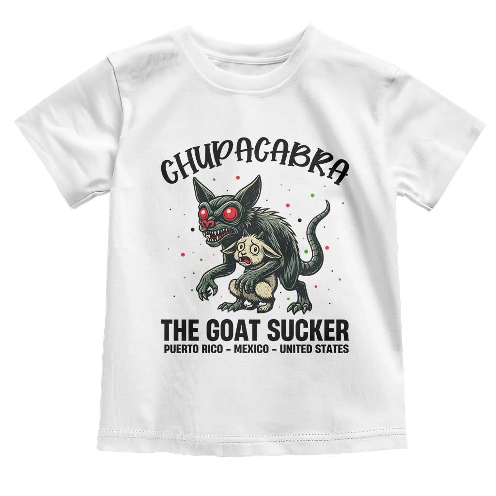 Chupacabra Toddler T Shirt The Goat Sucker Vintage Horror Cryptid Gift TS12 White Print Your Wear