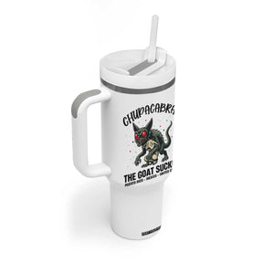 Chupacabra Tumbler With Handle The Goat Sucker Vintage Horror Cryptid Gift TS12 Print Your Wear