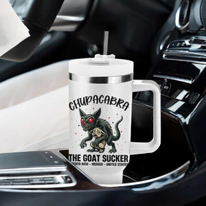 Chupacabra Tumbler With Handle The Goat Sucker Vintage Horror Cryptid Gift TS12 Print Your Wear