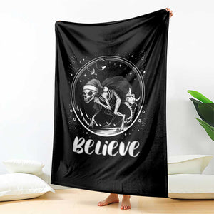 Chupacabra Throw Blanket Funny Believe Christmas Cryptid Gift TS12 Print Your Wear
