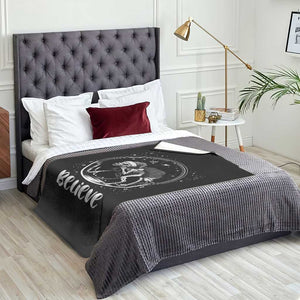 Chupacabra Throw Blanket Funny Believe Christmas Cryptid Gift TS12 Print Your Wear