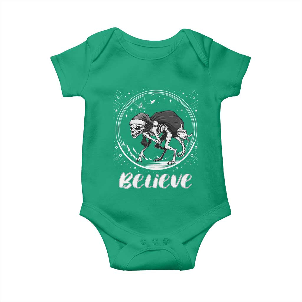 Chupacabra Baby Onesie Funny Believe Christmas Cryptid Gift TS12 Irish Green Print Your Wear
