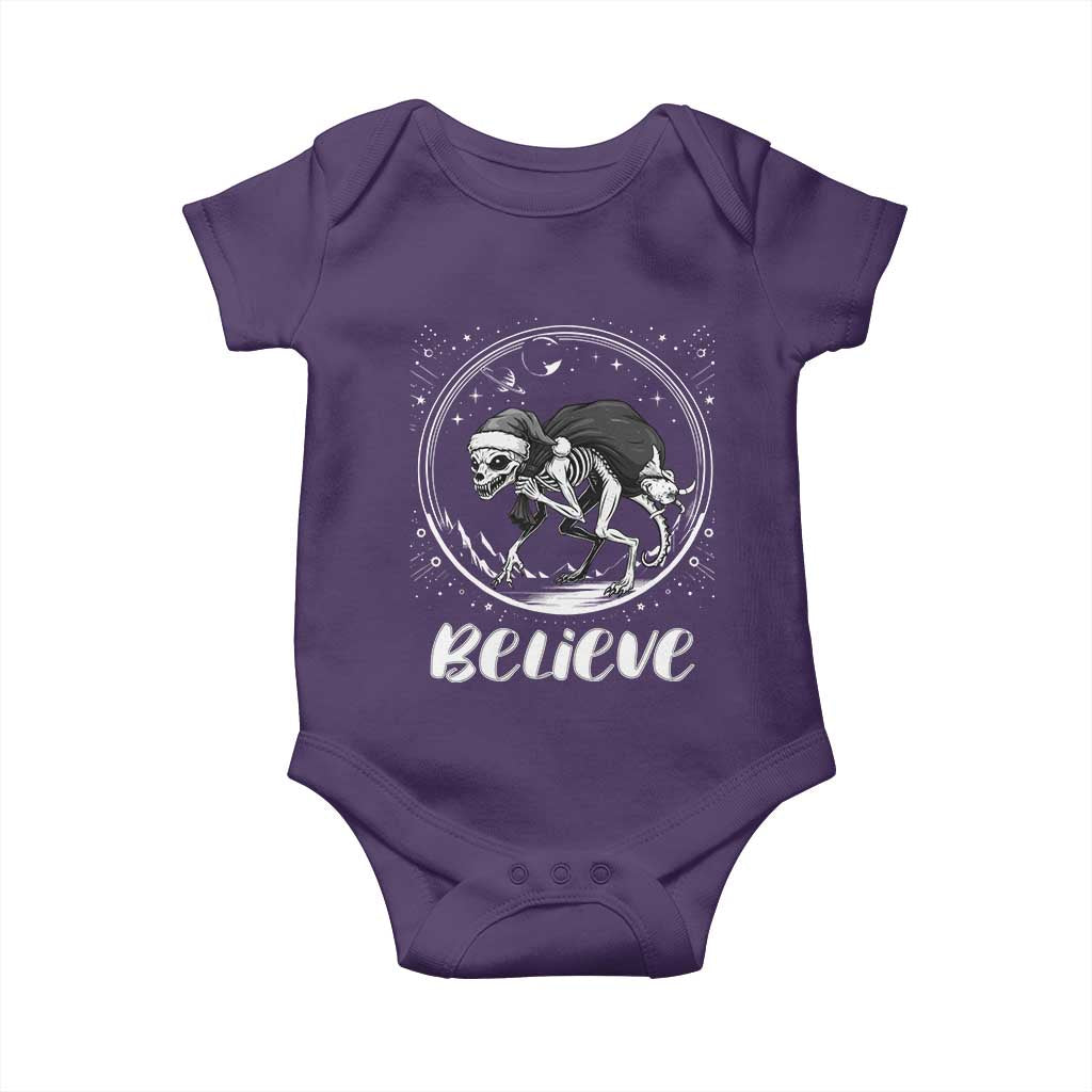 Chupacabra Baby Onesie Funny Believe Christmas Cryptid Gift TS12 Purple Print Your Wear
