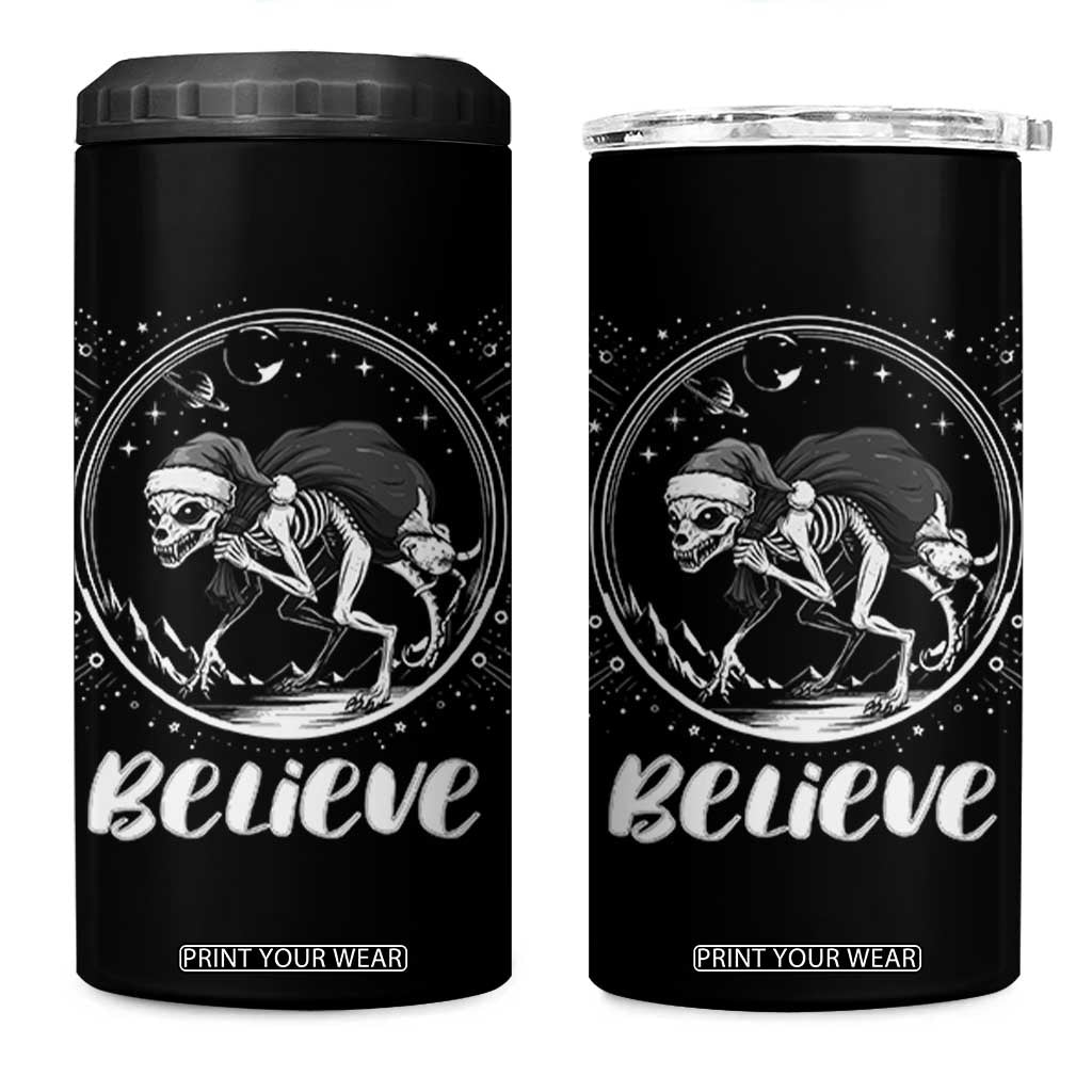 Chupacabra 4 in 1 Can Cooler Tumbler Funny Believe Christmas Cryptid Gift TS12 One Size: 16 oz Black Print Your Wear