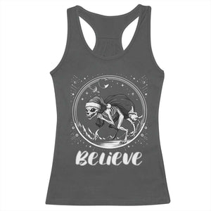 Chupacabra Racerback Tank Top Funny Believe Christmas Cryptid Gift TS12 Dark Heather Print Your Wear