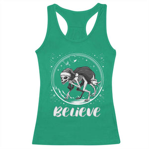 Chupacabra Racerback Tank Top Funny Believe Christmas Cryptid Gift TS12 Irish Green Print Your Wear