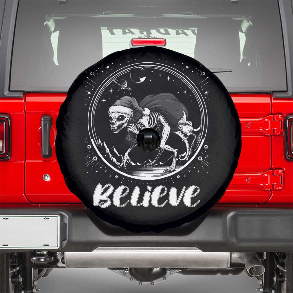 Chupacabra Spare Tire Cover Funny Believe Christmas Cryptid Gift TS12 Black Print Your Wear