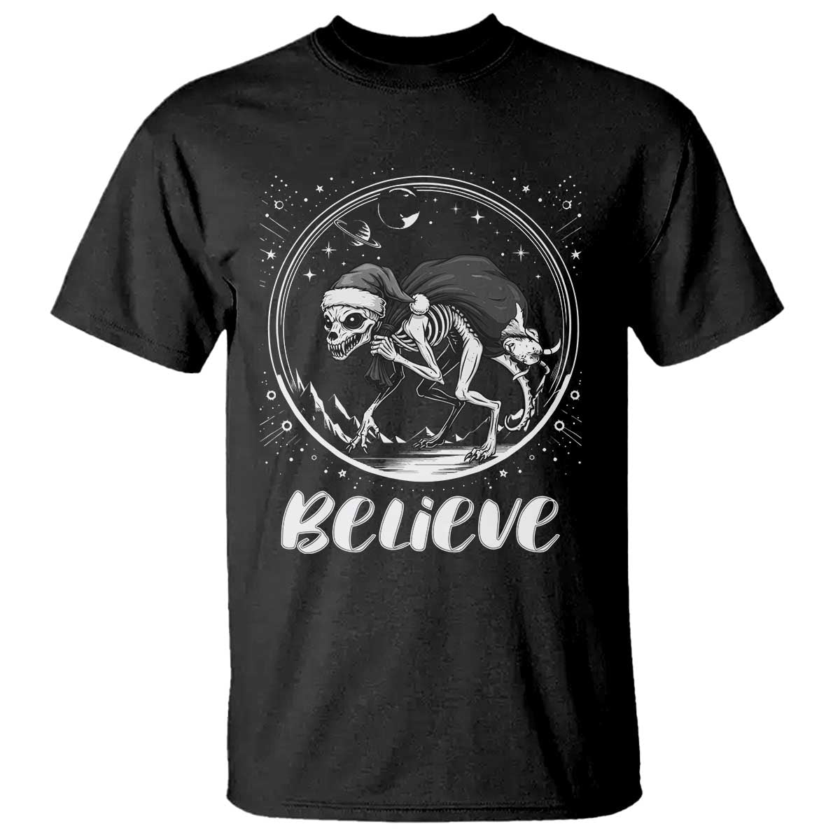 Chupacabra T Shirt Funny Believe Christmas Cryptid Gift TS12 Black Print Your Wear