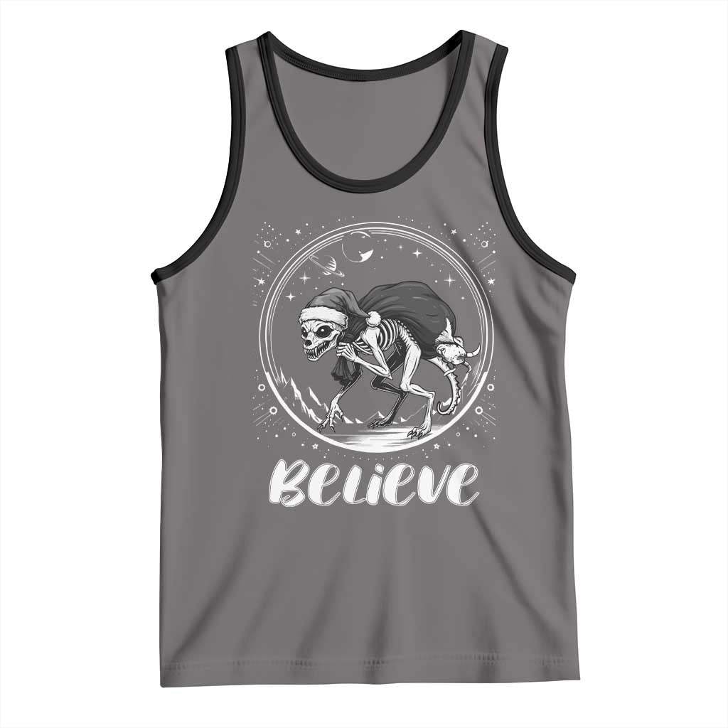 Chupacabra Tank Top Funny Believe Christmas Cryptid Gift TS12 Deep Heather Black Print Your Wear