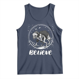 Chupacabra Tank Top Funny Believe Christmas Cryptid Gift TS12 Navy Print Your Wear