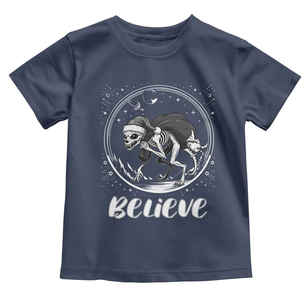 Chupacabra Toddler T Shirt Funny Believe Christmas Cryptid Gift TS12 Navy Print Your Wear