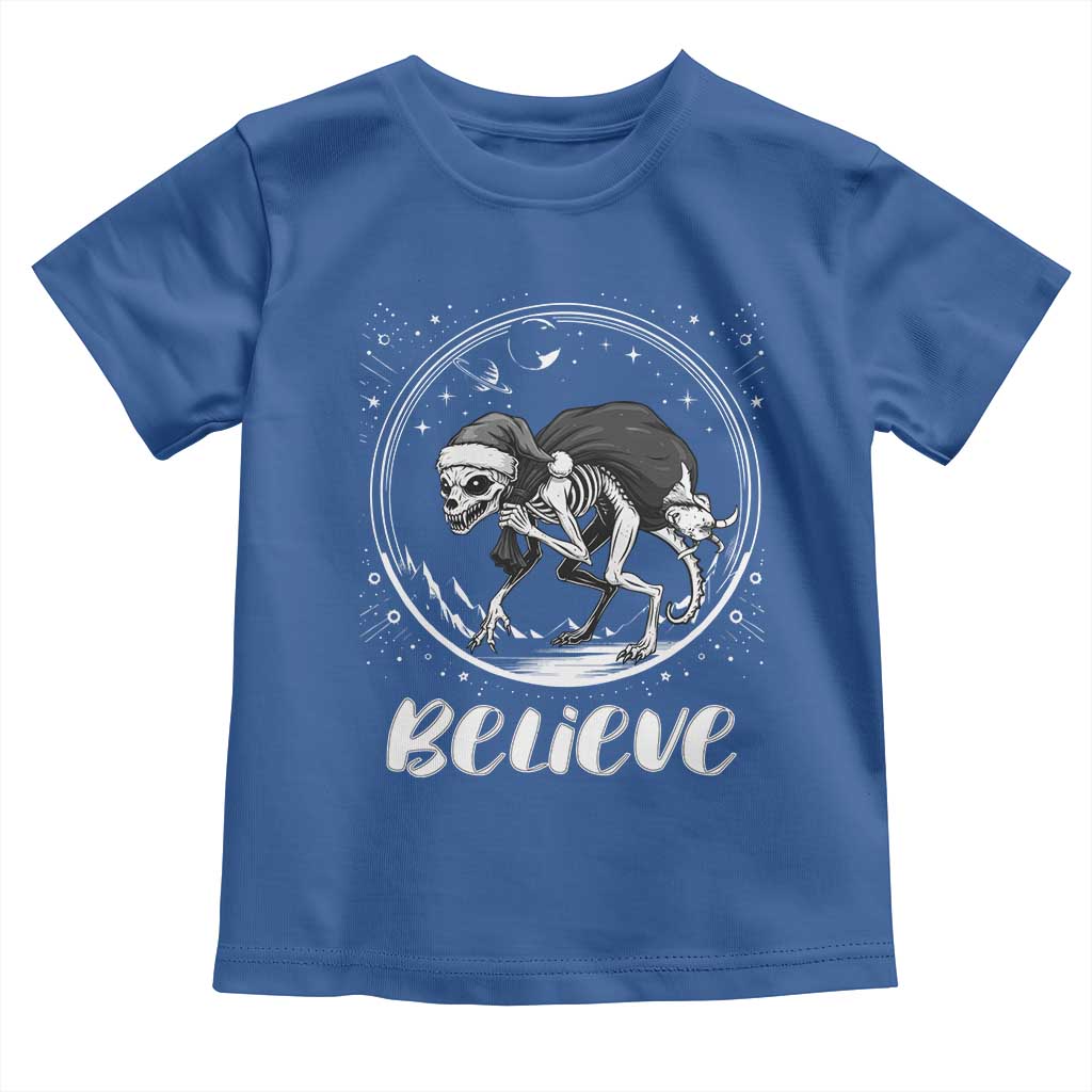 Chupacabra Toddler T Shirt Funny Believe Christmas Cryptid Gift TS12 Royal Blue Print Your Wear