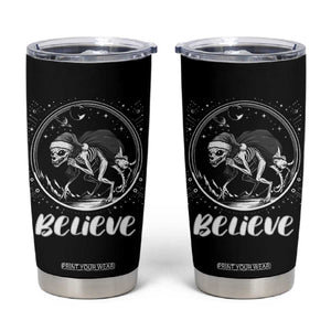Chupacabra Tumbler Cup Funny Believe Christmas Cryptid Gift TS12 Black Print Your Wear