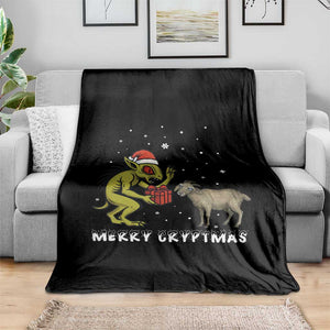 Funny Chupacabra Throw Blanket Merry Cryptmas Christmas Gift TS12 Print Your Wear