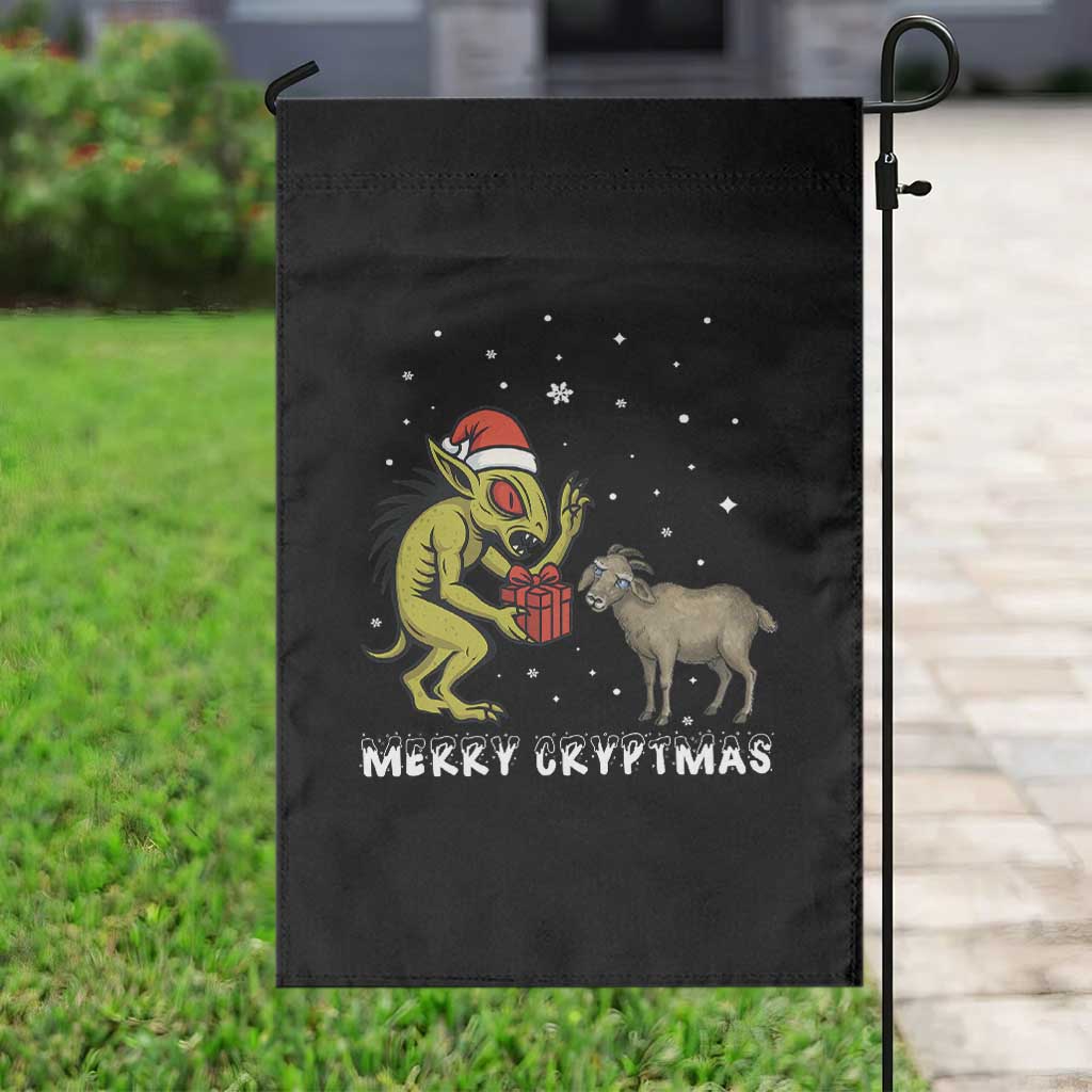 Funny Chupacabra Garden Flag Merry Cryptmas Christmas Gift TS12 Print Your Wear