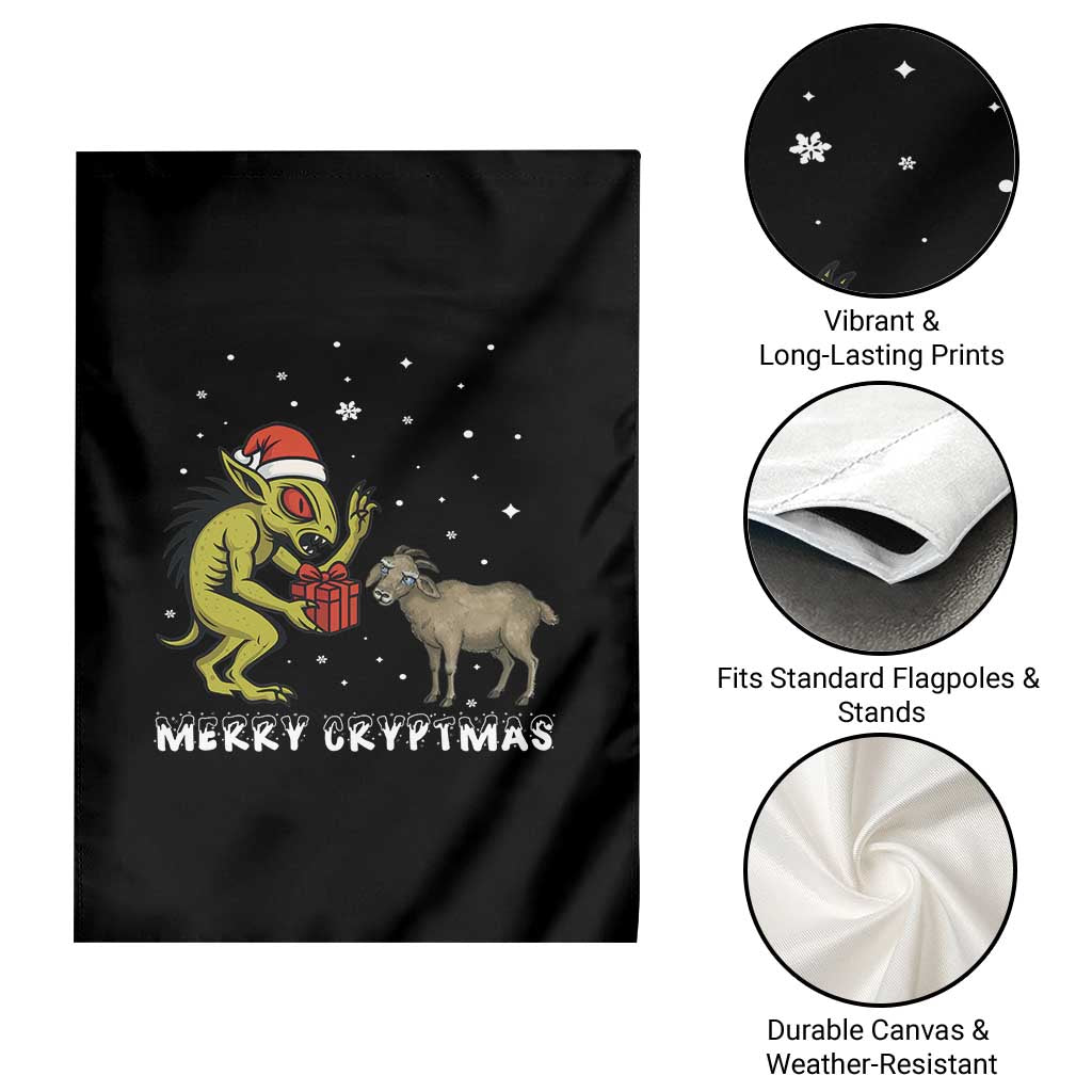 Funny Chupacabra Garden Flag Merry Cryptmas Christmas Gift TS12 Print Your Wear