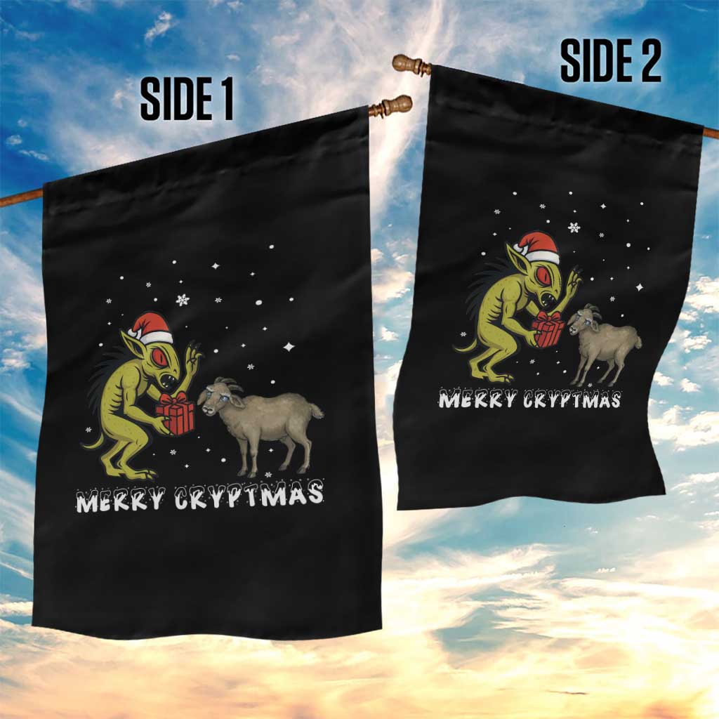 Funny Chupacabra Garden Flag Merry Cryptmas Christmas Gift TS12 Print Your Wear