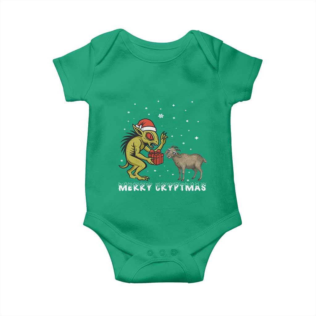 Funny Chupacabra Baby Onesie Merry Cryptmas Christmas Gift TS12 Irish Green Print Your Wear