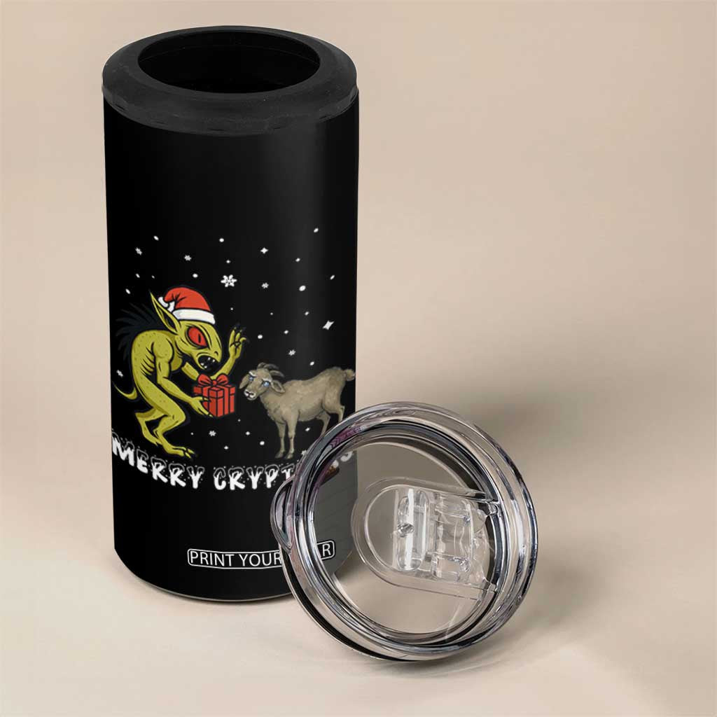 Funny Chupacabra 4 in 1 Can Cooler Tumbler Merry Cryptmas Christmas Gift TS12 Print Your Wear