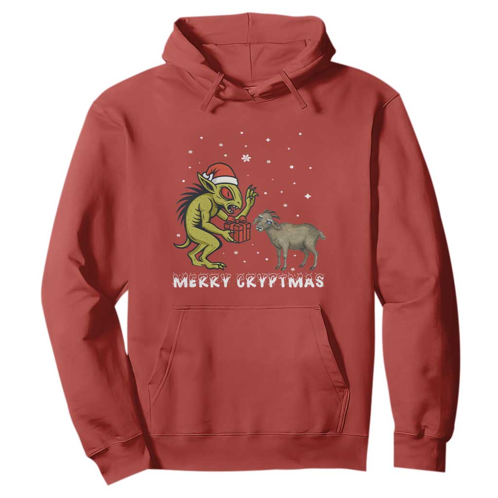 Funny Chupacabra Hoodie Merry Cryptmas Christmas Gift TS12 Red Print Your Wear