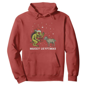 Funny Chupacabra Hoodie Merry Cryptmas Christmas Gift TS12 Red Print Your Wear