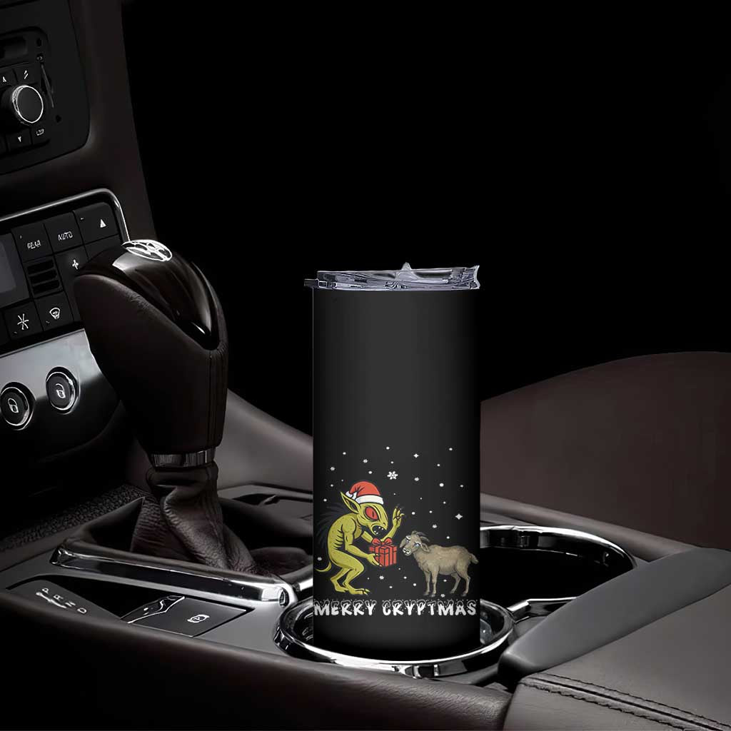 Funny Chupacabra Skinny Tumbler Merry Cryptmas Christmas Gift TS12 Print Your Wear