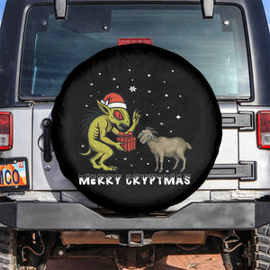 Funny Chupacabra Spare Tire Cover Merry Cryptmas Christmas Gift TS12 No hole Black Print Your Wear