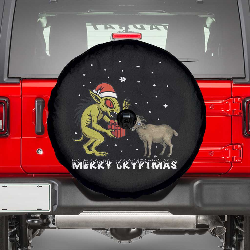 Funny Chupacabra Spare Tire Cover Merry Cryptmas Christmas Gift TS12 Black Print Your Wear
