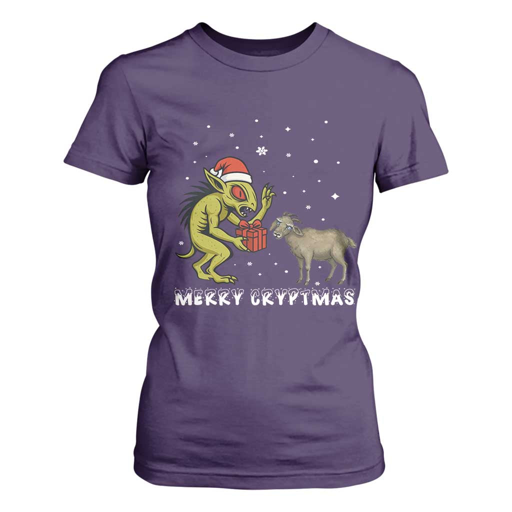 Funny Chupacabra T Shirt For Women Merry Cryptmas Christmas Gift TS12 Purple Print Your Wear