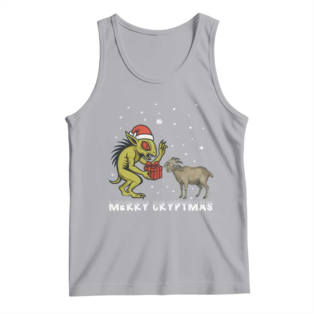 Funny Chupacabra Tank Top Merry Cryptmas Christmas Gift TS12 Athletic Heather Print Your Wear