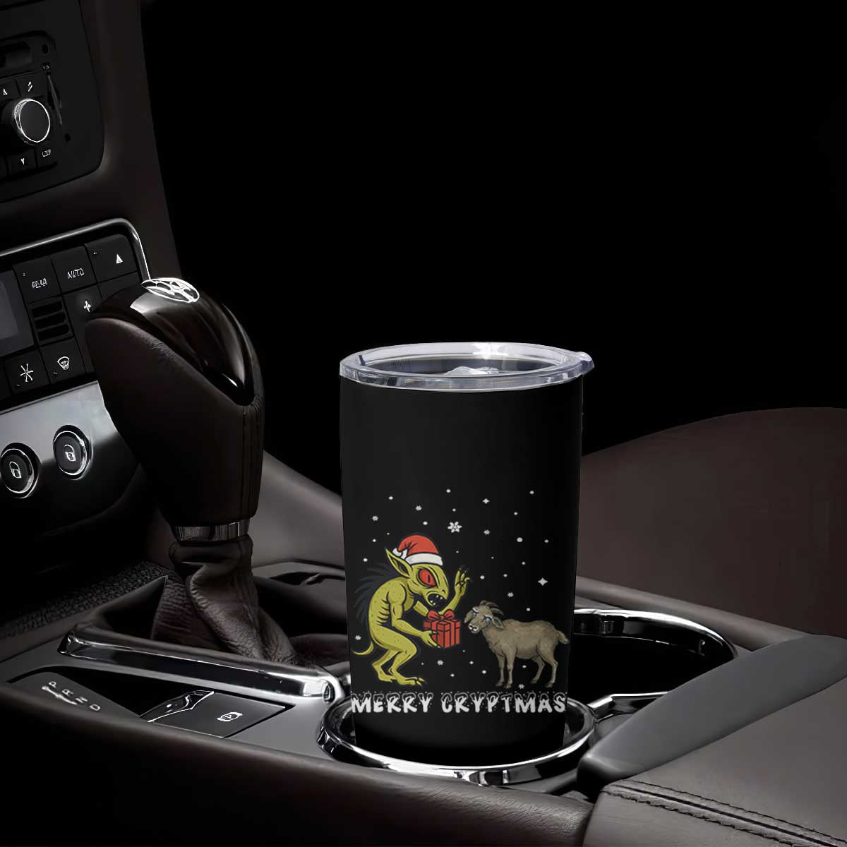 Funny Chupacabra Tumbler Cup Merry Cryptmas Christmas Gift TS12 Print Your Wear