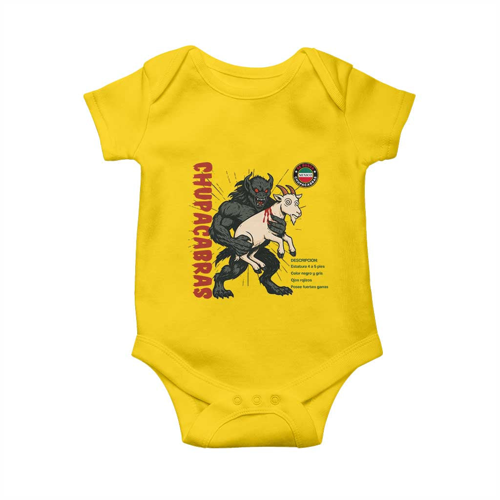 Chupacabra Baby Onesie Vintage Horror Cryptid Gift TS12 Daisy Print Your Wear