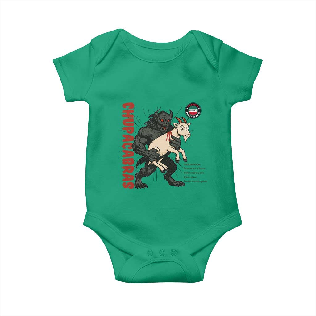 Chupacabra Baby Onesie Vintage Horror Cryptid Gift TS12 Irish Green Print Your Wear