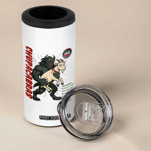Chupacabra 4 in 1 Can Cooler Tumbler Vintage Horror Cryptid Gift TS12 Print Your Wear