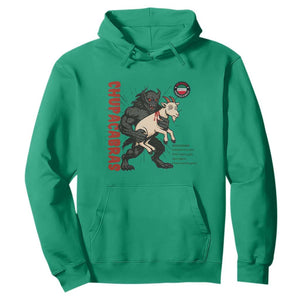 Chupacabra Hoodie Vintage Horror Cryptid Gift TS12 Irish Green Print Your Wear