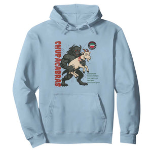 Chupacabra Hoodie Vintage Horror Cryptid Gift TS12 Light Blue Print Your Wear