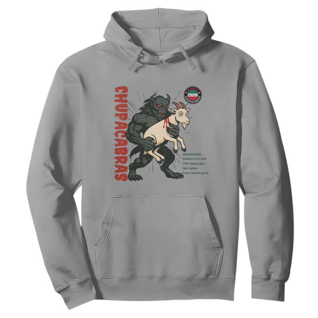 Chupacabra Hoodie Vintage Horror Cryptid Gift TS12 Sport Gray Print Your Wear
