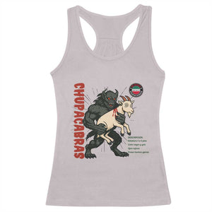 Chupacabra Racerback Tank Top Vintage Horror Cryptid Gift TS12 Ice Gray Print Your Wear