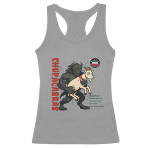 Chupacabra Racerback Tank Top Vintage Horror Cryptid Gift TS12 Sport Gray Print Your Wear