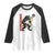 Chupacabra Raglan Shirt Vintage Horror Cryptid Gift TS12 White Black Print Your Wear