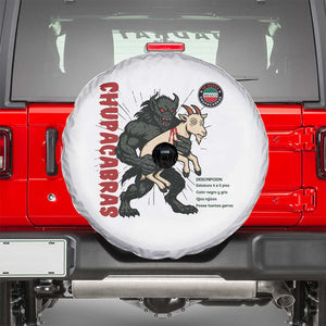 Chupacabra Spare Tire Cover Vintage Horror Cryptid Gift TS12 White Print Your Wear