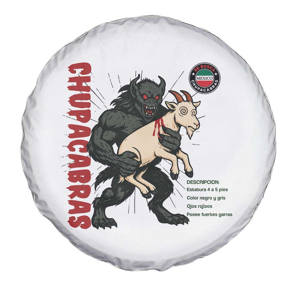 Chupacabra Spare Tire Cover Vintage Horror Cryptid Gift TS12 Print Your Wear