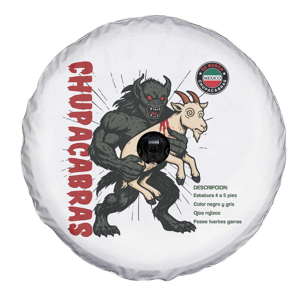 Chupacabra Spare Tire Cover Vintage Horror Cryptid Gift TS12 Print Your Wear
