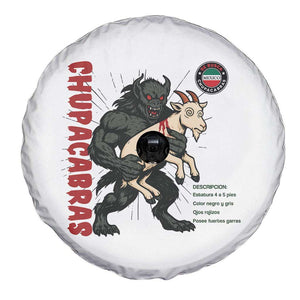 Chupacabra Spare Tire Cover Vintage Horror Cryptid Gift TS12 Print Your Wear