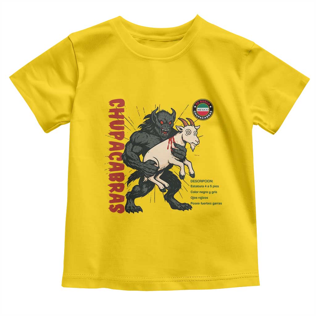 Chupacabra Toddler T Shirt Vintage Horror Cryptid Gift TS12 Daisy Print Your Wear