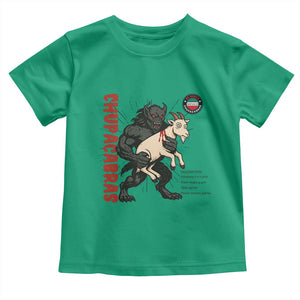 Chupacabra Toddler T Shirt Vintage Horror Cryptid Gift TS12 Irish Green Print Your Wear