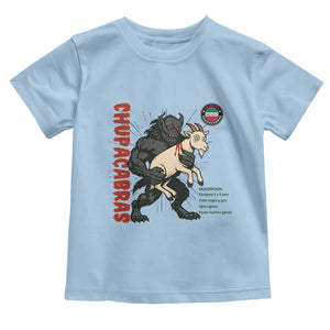 Chupacabra Toddler T Shirt Vintage Horror Cryptid Gift TS12 Light Blue Print Your Wear