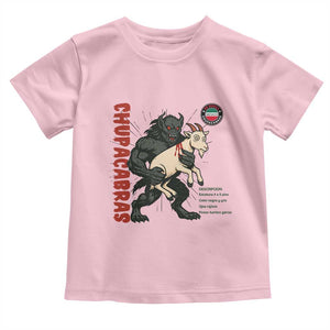 Chupacabra Toddler T Shirt Vintage Horror Cryptid Gift TS12 Light Pink Print Your Wear
