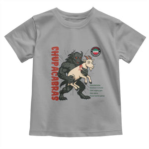 Chupacabra Toddler T Shirt Vintage Horror Cryptid Gift TS12 Sport Gray Print Your Wear